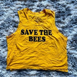 Save the bees crop tank